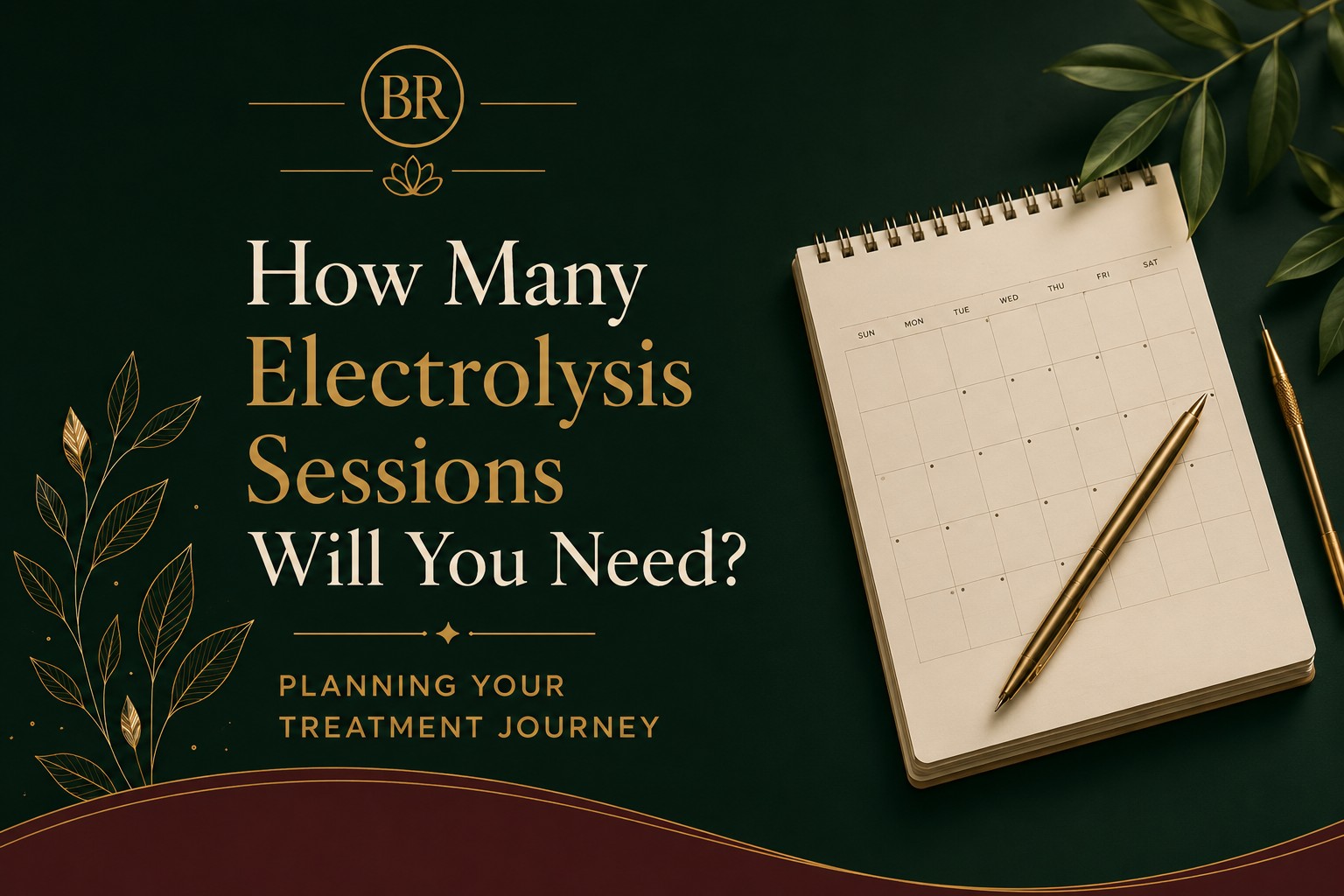 Treatment planning consultation showing electrolysis session schedule for permanent hair removal